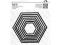 ZESTAW WYKROJNIKÓW - X-CUT NESTING DIES - HEXAGONS