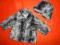 H&amp;M piękne futrko 74 + czapka stan idealny