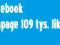 Fanpage,109 tys. like fani reklama facebook