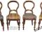 ~~~ KOMPLET KRZESEŁ pocz. XX w 4 szt. ROKOKO ~~~