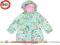 NEXT KURTKA parka miętowa kwiatki wiosna 6-9m 74cm