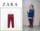 *ZARA* czerwona KRATA świetne 104