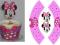 MINNIE MOUSE szablon babeczki papilotki GRATIS; us