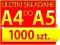 A4/A5 1000 szt - ULOTKI - A4 SKŁADANE DO A5