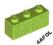 4AFOL 3x LEGO Lime Brick 1x3 3622