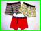 PRIMARK, GEORGE Majtki bokserki /3szt. 122 CZASZKI