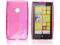 ŻELOWY FUTERAŁ SILIKONOWY NOKIA 520 LUMIA RÓŻOWY