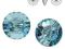 Swarovski 3015 Button (guziki) 16 mm Aquamarine F