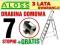 DRABINA aluminiowa domowa 7 stopniowa + GRATIS!