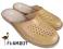 SKÓRA  KLAPKI SKÓRZANE KAPCIE PANTOFLE 36-46 TU 43