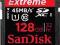 SANDISK SDXC EXTREME UHS-I 128GB 45 MB/s FVAT WaWa