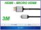KABEL HDMI-MICRO HDMI 3M KRUGER&amp;MATZ KM0328