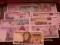 zestaw banknotów