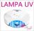 Lampa UV 54W biała EXL na 2 dłonie