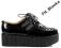 Creepersy creepers podwojna platforma czarne 36-41