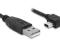 Kabel USB A(M)-&gt;Mini USB BM5P(M) kątowy 2m