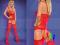 Obsessive Bodystocking F208 Sexy Body RED S/M/L