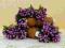 Pręciki w kiściach drobne owoce kulki fioletowe