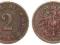 Niemcy - moneta - 2 Pfennig 1875 J