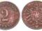 Niemcy - moneta - 2 Pfennig 1876 B