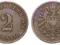 Niemcy - moneta - 2 Pfennig 1876 D