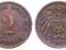Niemcy - moneta - 2 Pfennig 1912 D