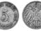 Niemcy - moneta - 5 Pfennig 1896 E