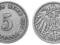 Niemcy - moneta - 5 Pfennig 1897 E