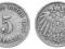 Niemcy - moneta - 5 Pfennig 1898 J