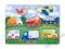 DREWNIANE puzzle samochodowe TRANSPORT dla MALUCHA