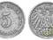 Niemcy - moneta - 5 Pfennig 1906 E