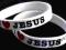 BRANSOLETKA SILIKONOWA OPASKA I LOVE JESUS BIAŁA