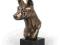 Basenji statuetka z brązu na marmurze Art Dog