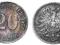 Niemcy - moneta - 20 Pfennig 1876 C - SREBRO