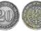 Niemcy - moneta - 20 Pfennig 1888 A - RZADKA