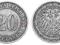 Niemcy - moneta - 20 Pfennig 1890 A - RZADKA