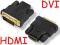 Adapter przejściówka wtyk DVI - gniazdo HDMI M-F