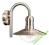 LAMPA OGRODOWA kinkiet ścienny E27 60W INOX IP44