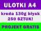 ULOTKI A4 2-STRONNE KREDA 130g BŁYSK 250szt TANIO