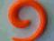 Rozpychacz Spirala   4mm pomarańczowa mat  !!!