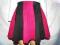 PIĘKNA SPÓDNICA Z KLINÓW CZARNO-AMARANTOWA 134