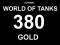 WOT 380 GOLD ZŁOTO KOD WORLD OF TANKS AUTOMAT