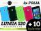 NOKIA LUMIA 520 SLIM RUBBER Pokrowiec Etui + folia