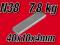 Magnes Neodymowy Płytkowy 40x10x4mm N38 MAGNEPOL