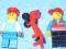 Lego figurki robotnicy i wózek stan BDB, okazja!