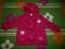 kurtka next 6-9 m-cy bordowa