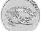 1$ AUSTRALIA KROKODYL RÓŻAŃCOWY 2014- AG 999-1 OZ