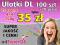 Ulotki DL dwustronne KOLOR 150g 100 + 20 GRATIS