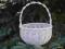 KOSZ WIKLINOWY BIAŁY KOSZYK WIKLINA KOSZYCZEK