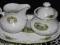 CUKIERNICA I MLECZNIK  PORCELANOWY NA TACY